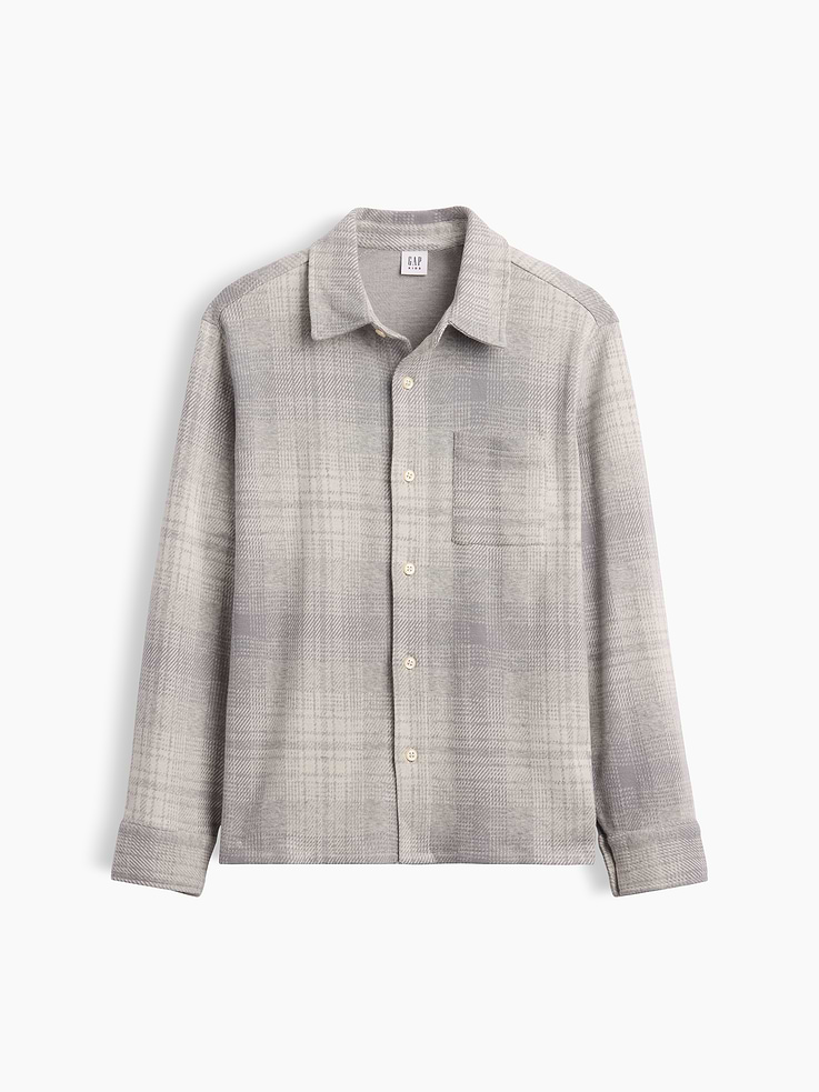 L'image numéro 2 présente Chemise à carreaux en jersey pour Enfant