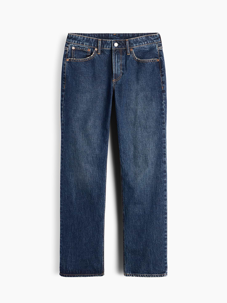 Image number 5 showing, Curvy Mid Rise Relaxed Straight Jeans