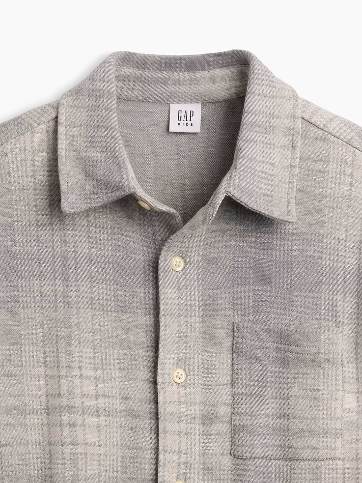 L'image numéro 5 présente Chemise à carreaux en jersey pour Enfant
