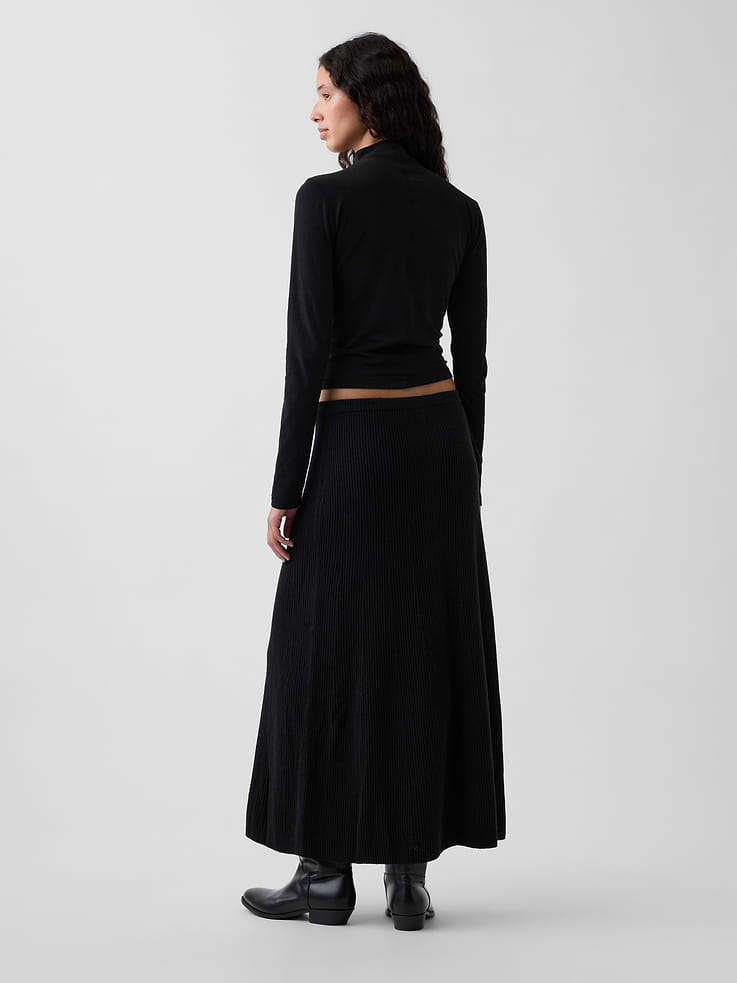 Image number 2 showing, CashSoft Rib Maxi Sweater Skirt
