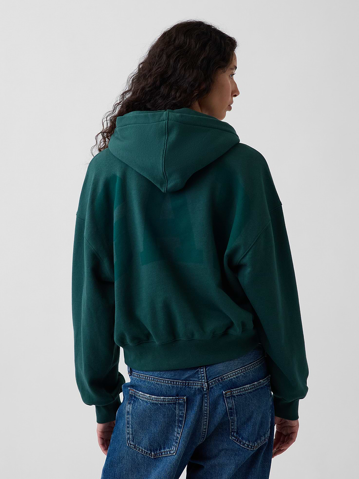Image number 3 showing, VintageSoft Crop Logo Hoodie