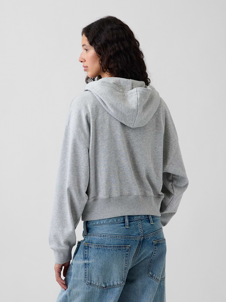 Image number 3 showing, VintageSoft Terry Oversized Wedge Zip Hoodie