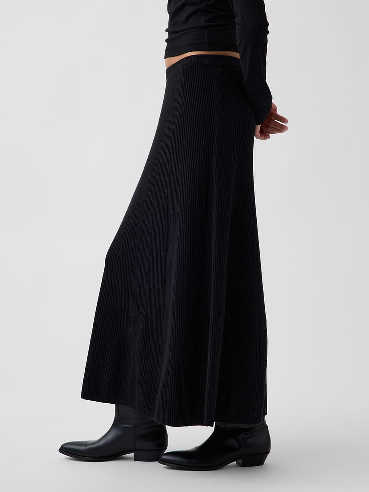 Image number 3 showing, CashSoft Rib Maxi Sweater Skirt