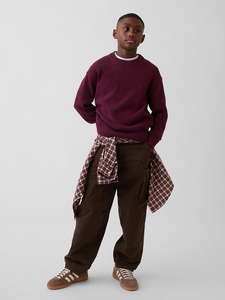 Image number 4 showing, 100% Cotton Relaxed Shaker Sweater