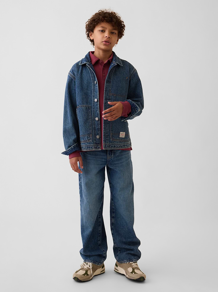 Image number 4 showing, Kids Heavyweight Relaxed Polo Shirt