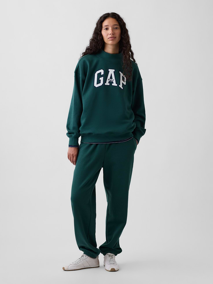 Image number 5 showing, VintageSoft Oversized Mockneck Logo Sweatshirt