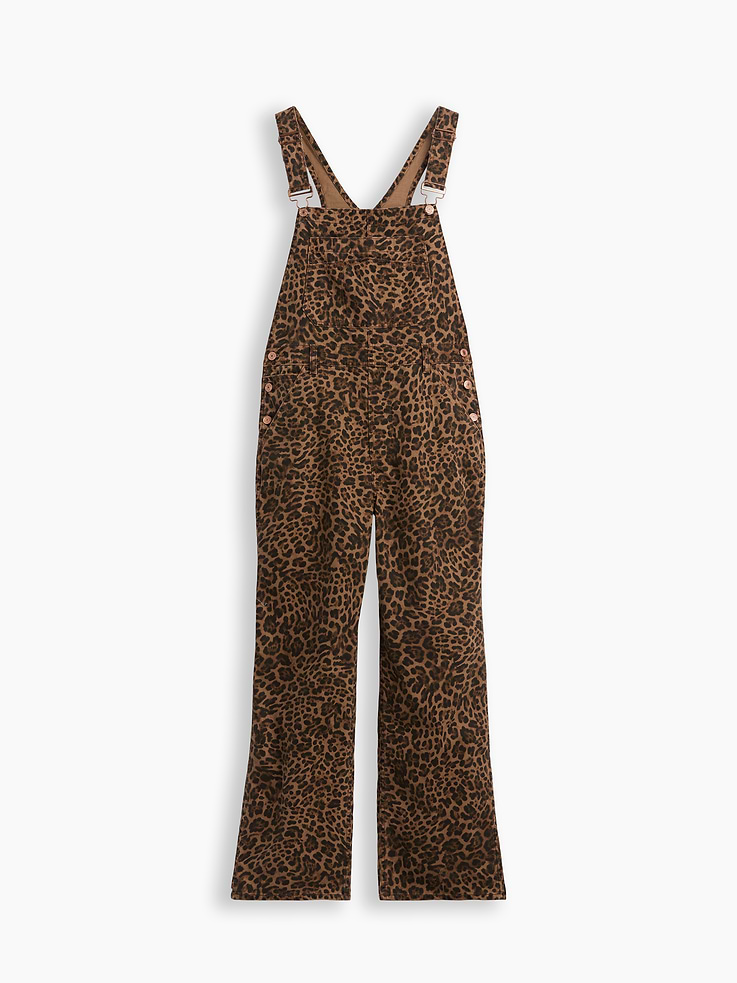 Image number 5 showing, Leopard Print Loose Overalls