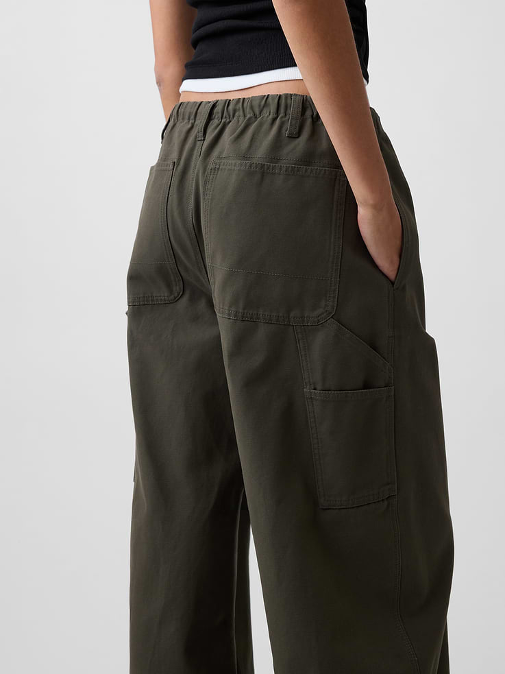 Image number 5 showing, Canvas Easy Baggy Barrel Cargo Pants