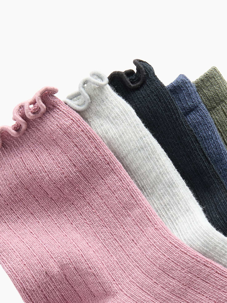Image number 2 showing, Kids Ruffle Crew Socks (7-Pack)