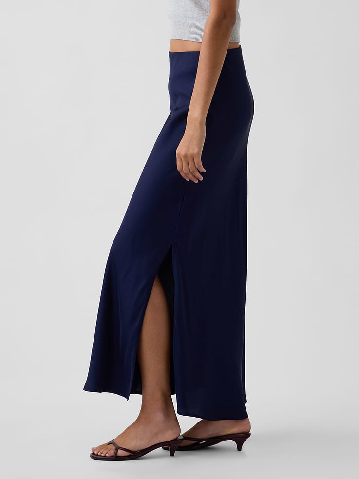 Image number 3 showing, Maxi Slip Skirt