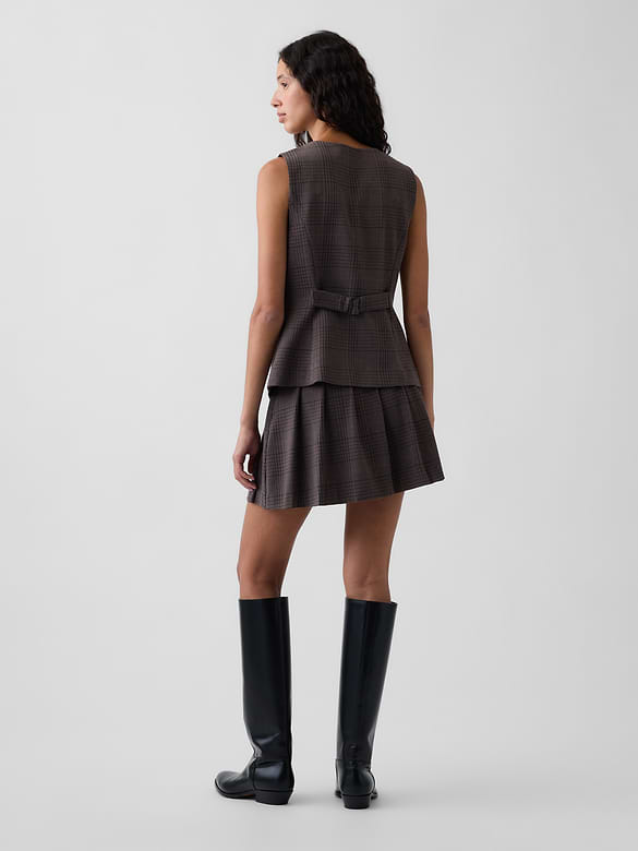 Pleated Mini Skort
