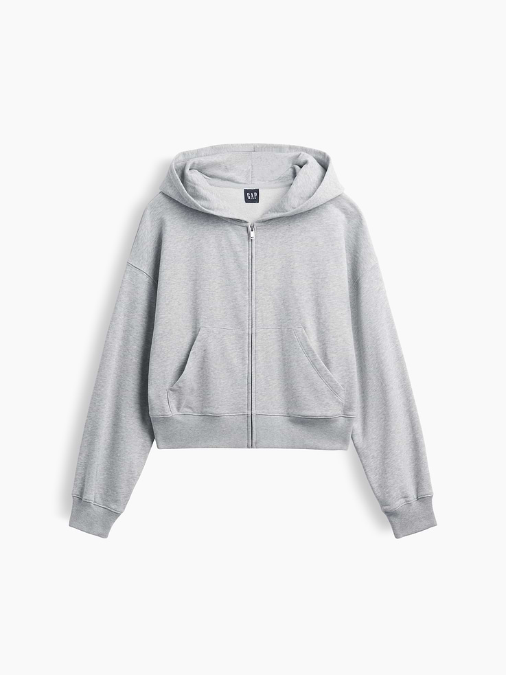 Image number 6 showing, VintageSoft Terry Oversized Wedge Zip Hoodie
