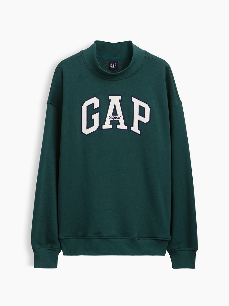 Image number 7 showing, VintageSoft Oversized Mockneck Logo Sweatshirt