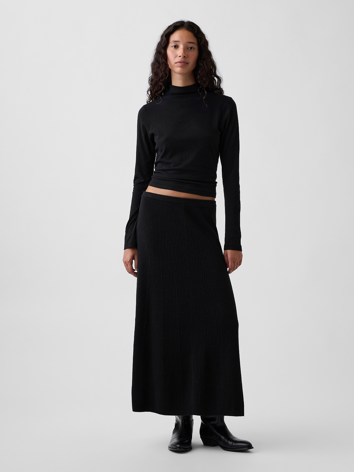 CashSoft Rib Sweater Maxi Skirt | Gap