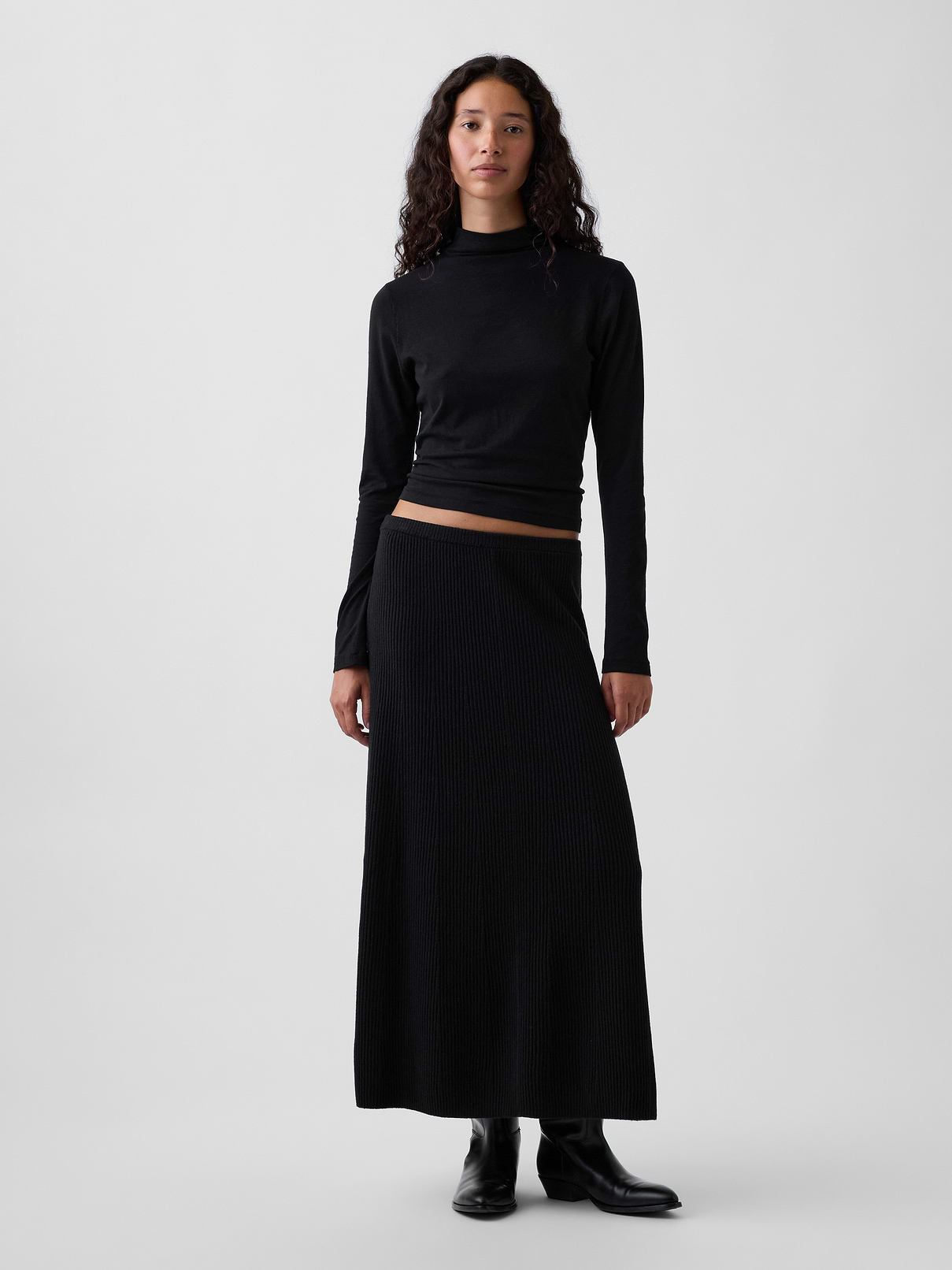 CashSoft Rib Sweater Maxi Skirt