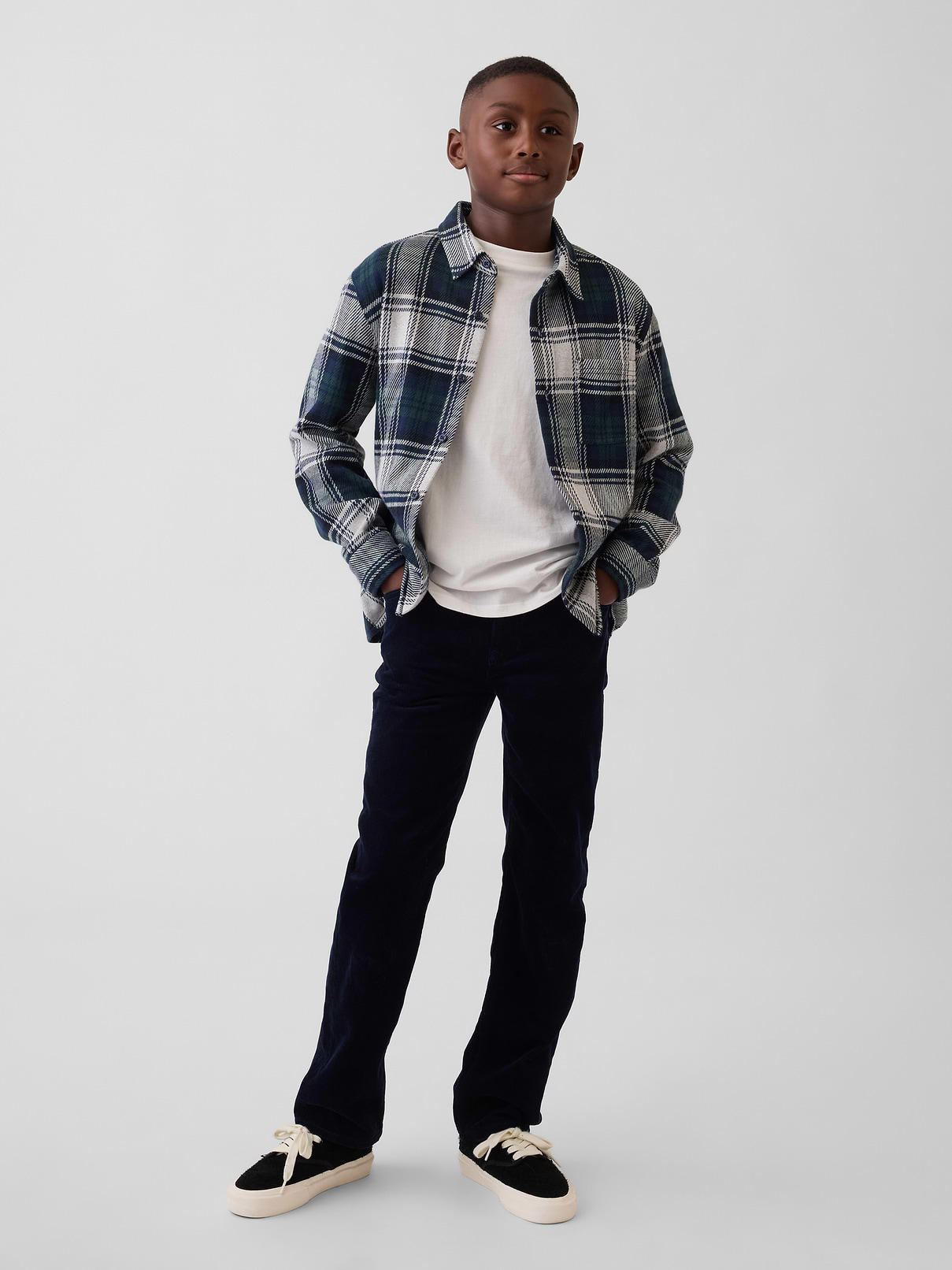 Kids Corduroy Relaxed Straight Pants