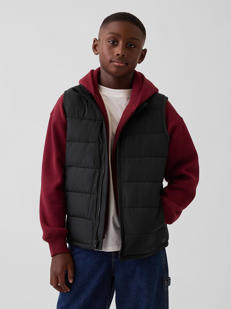 Image number 1 showing, Kids Recycled Lightweight Puffer Vest