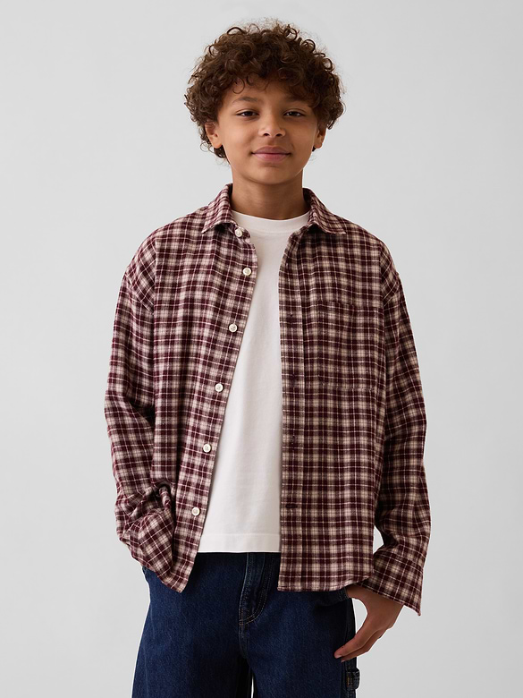 Relaxed Flannel Shirt