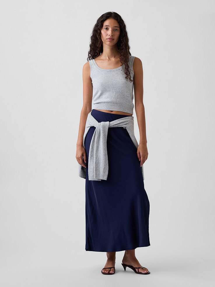Image number 1 showing, Maxi Slip Skirt