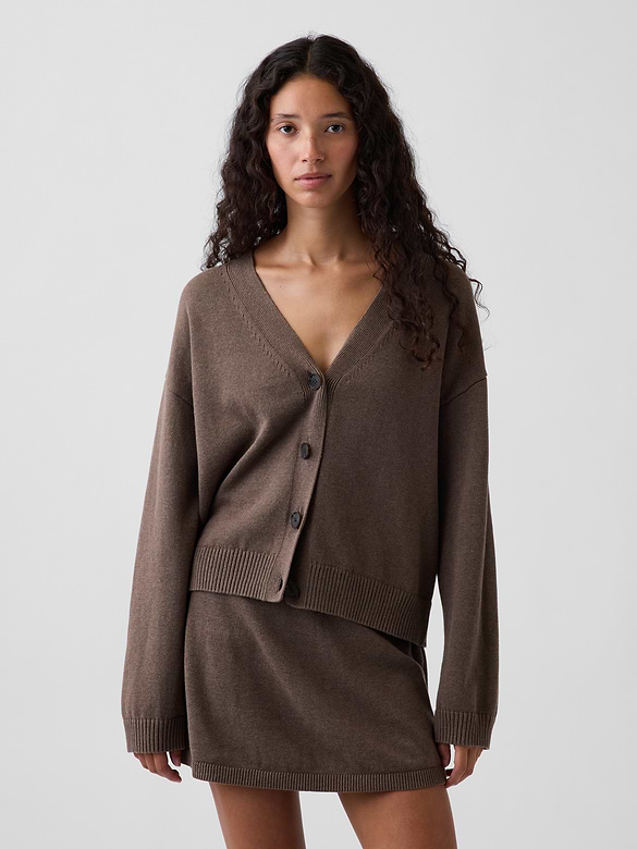 100% Cotton Oversized Cardigan Sweater
