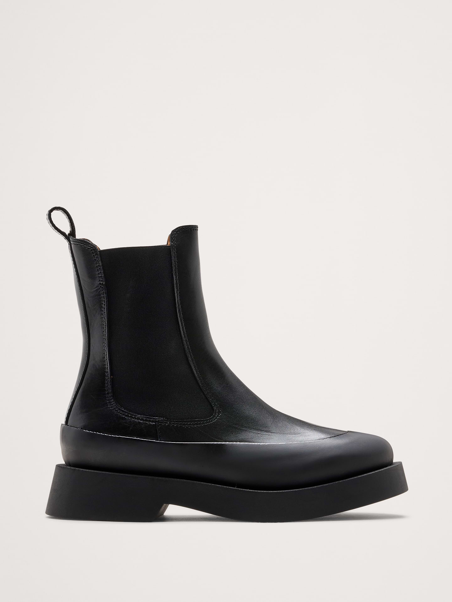 Image number 1 showing, Italian Leather Platform Chelsea Boot