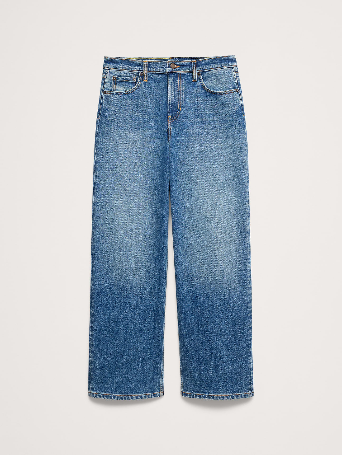L'image numéro 6 présente Jean ample années 1990 à taille mi-basse
