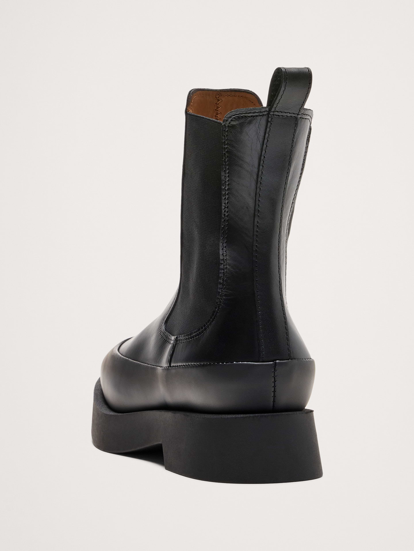 Image number 3 showing, Italian Leather Platform Chelsea Boot