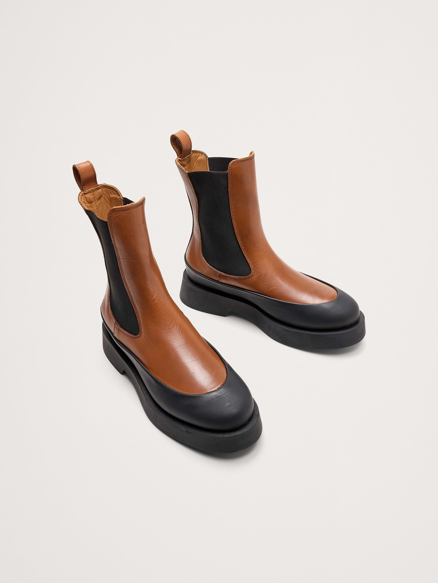 Image number 6 showing, Italian Leather Platform Chelsea Boot
