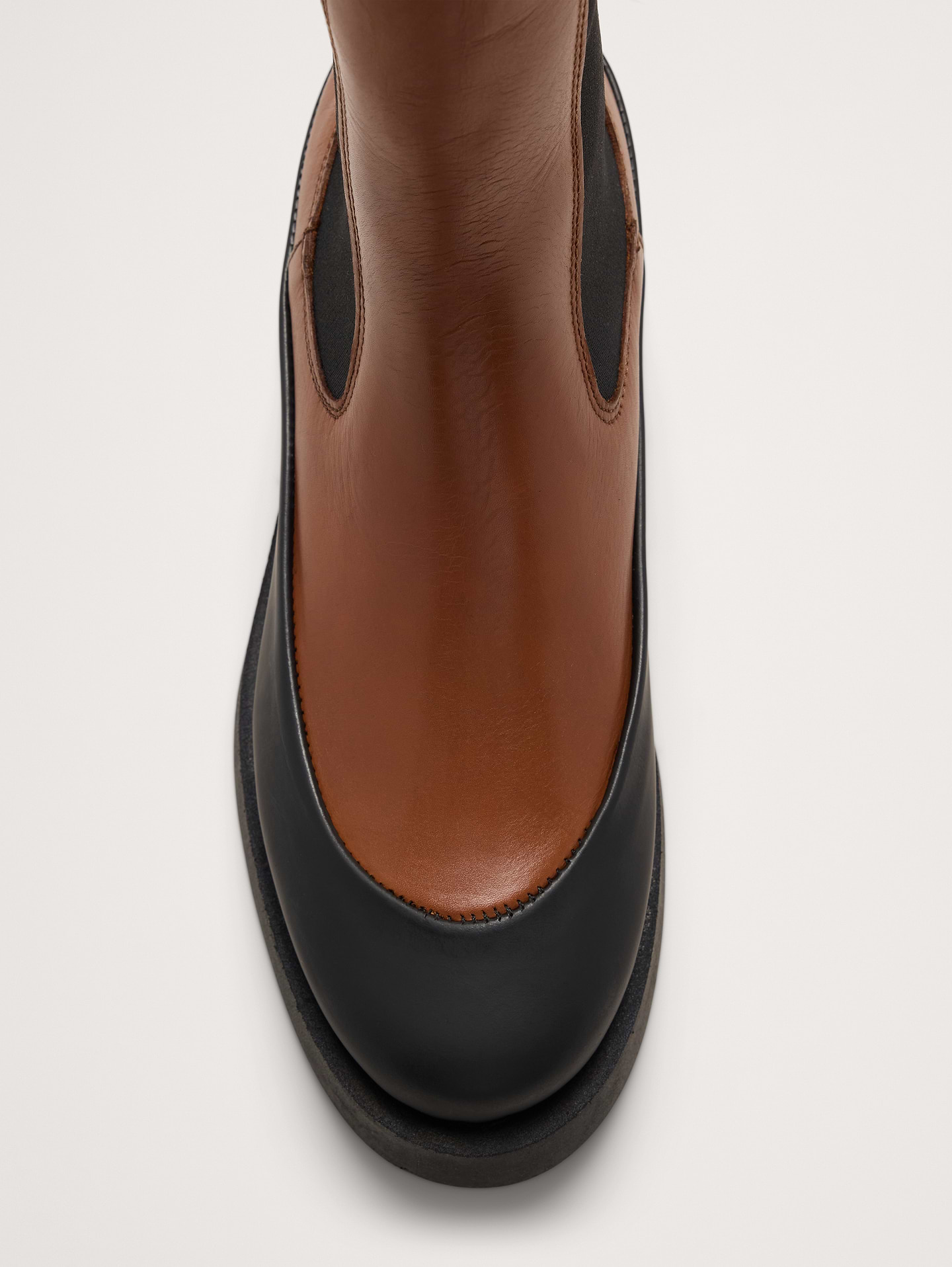 Image number 8 showing, Italian Leather Platform Chelsea Boot