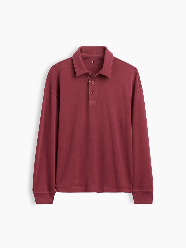 Image number 2 showing, Kids Heavyweight Relaxed Polo Shirt