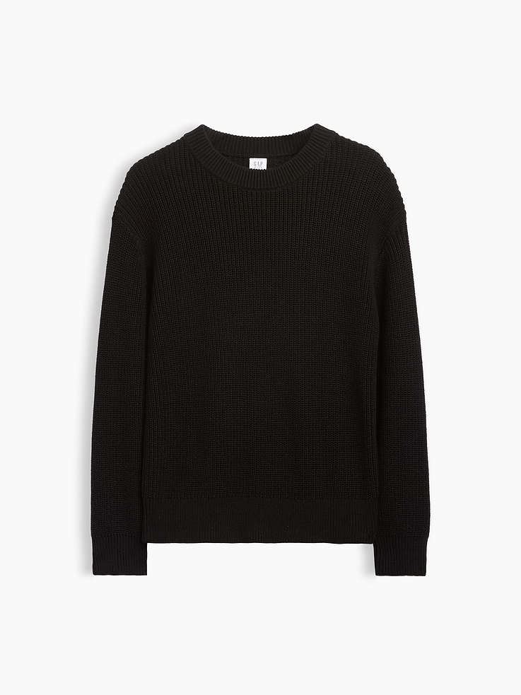 Image number 2 showing, 100% Cotton Relaxed Shaker Sweater
