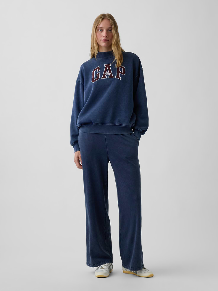 Image number 5 showing, VintageSoft Oversized Mockneck Logo Sweatshirt