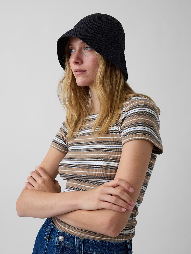 L'image numéro 2 présente Chapeau cloche en tricot