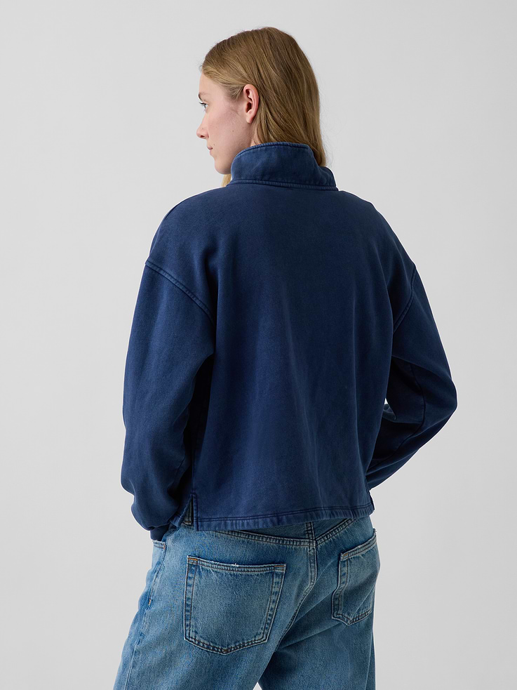 Image number 3 showing, VintageSoft Oversized Henley Pullover