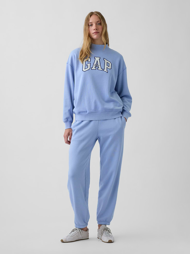 Image 5 of 7, VintageSoft Oversized Mockneck Logo Sweatshirt