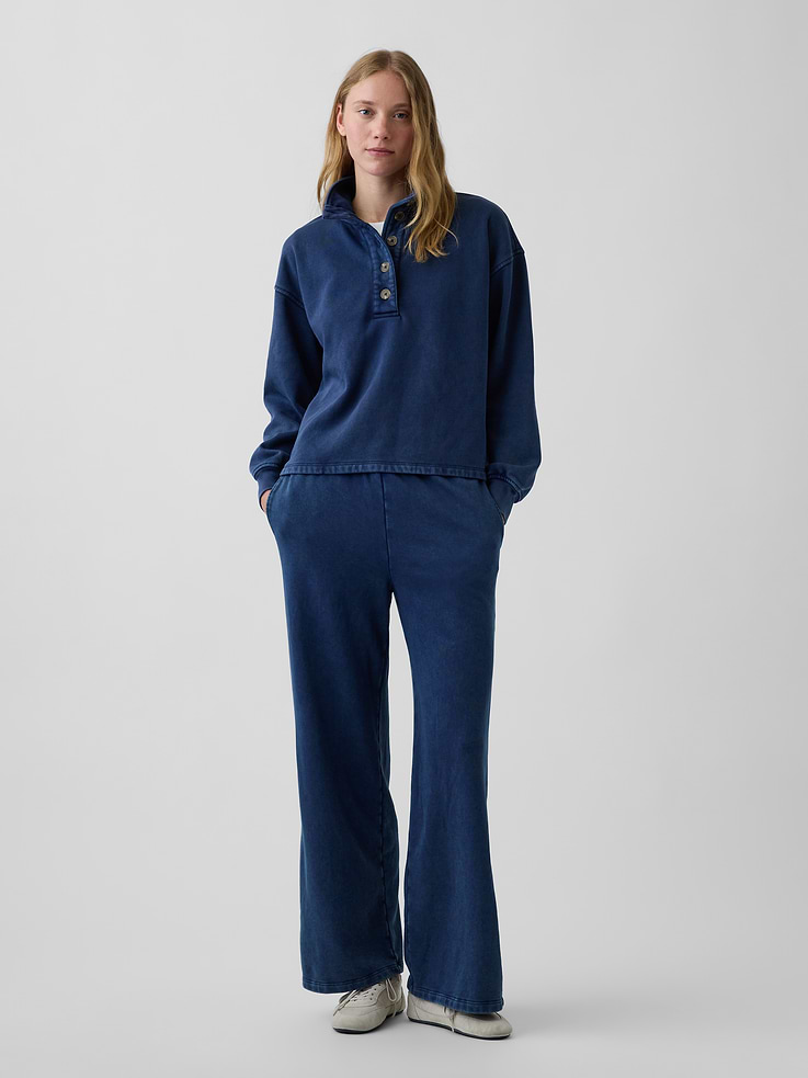 Image number 5 showing, VintageSoft Oversized Henley Pullover
