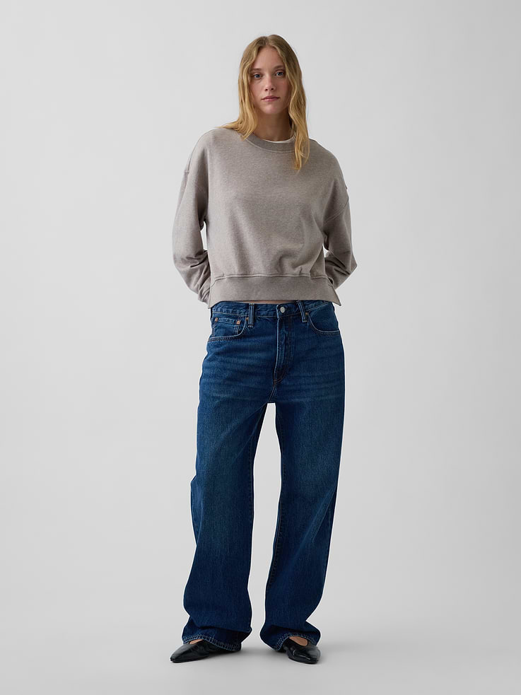 Image number 2 showing, VintageSoft Terry Oversized Wedge Sweatshirt