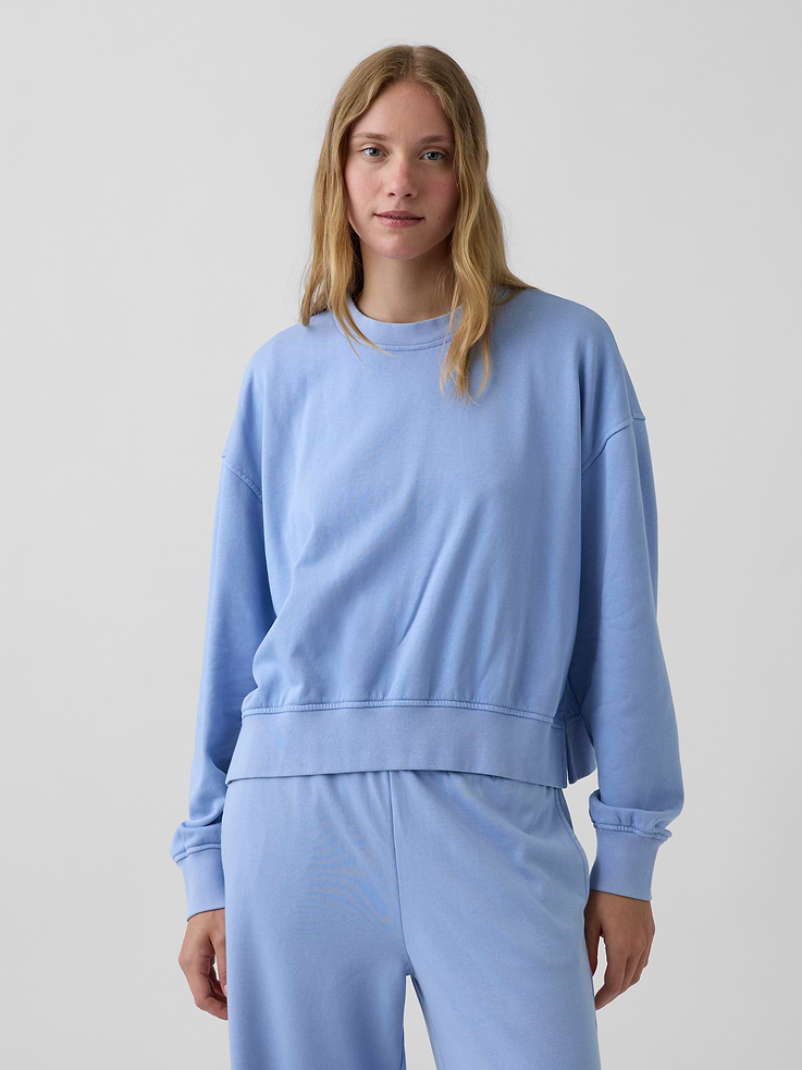 Image number 6 showing, VintageSoft Terry Oversized Wedge Sweatshirt