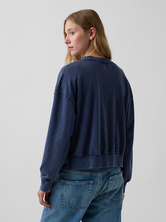 VintageSoft Terry Oversized Wedge Sweatshirt