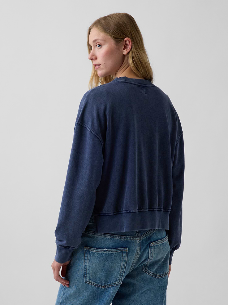 Image number 3 showing, VintageSoft Terry Oversized Wedge Sweatshirt