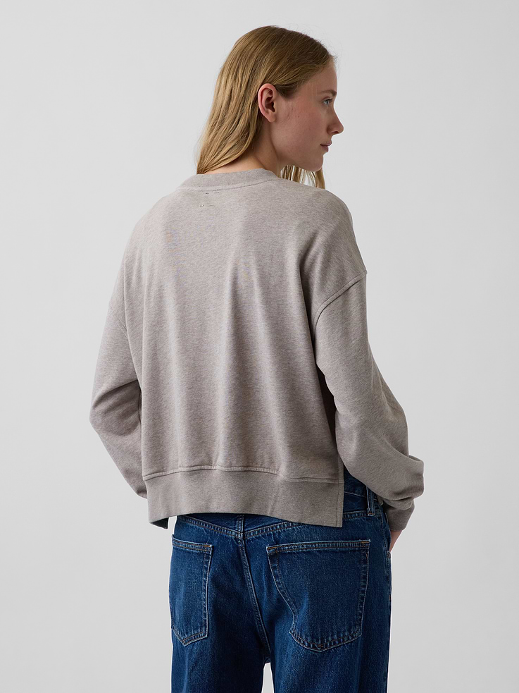 Image number 3 showing, VintageSoft Terry Oversized Wedge Sweatshirt