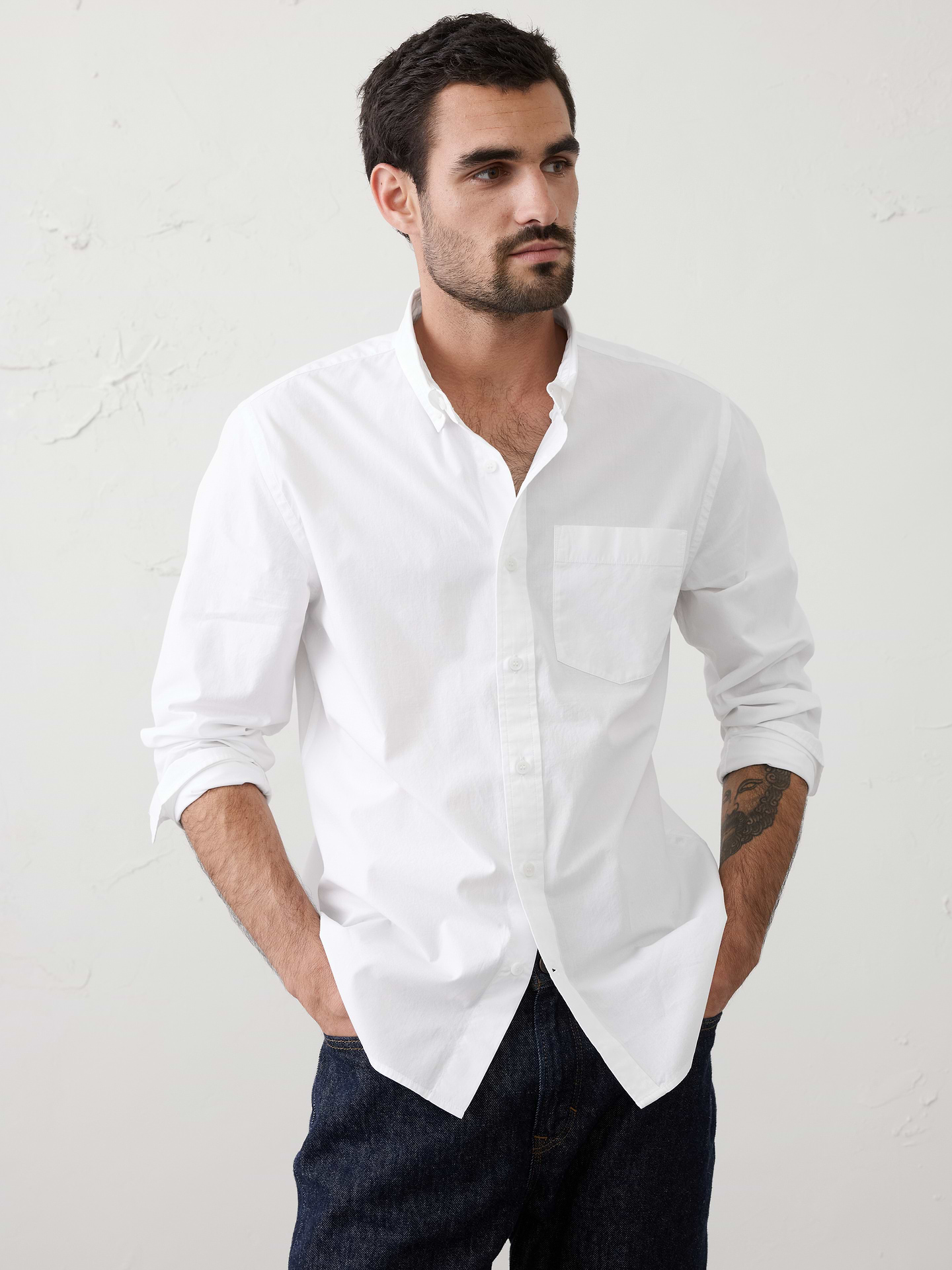 Image number 1 showing, Standard-Fit Softwash Cotton Shirt