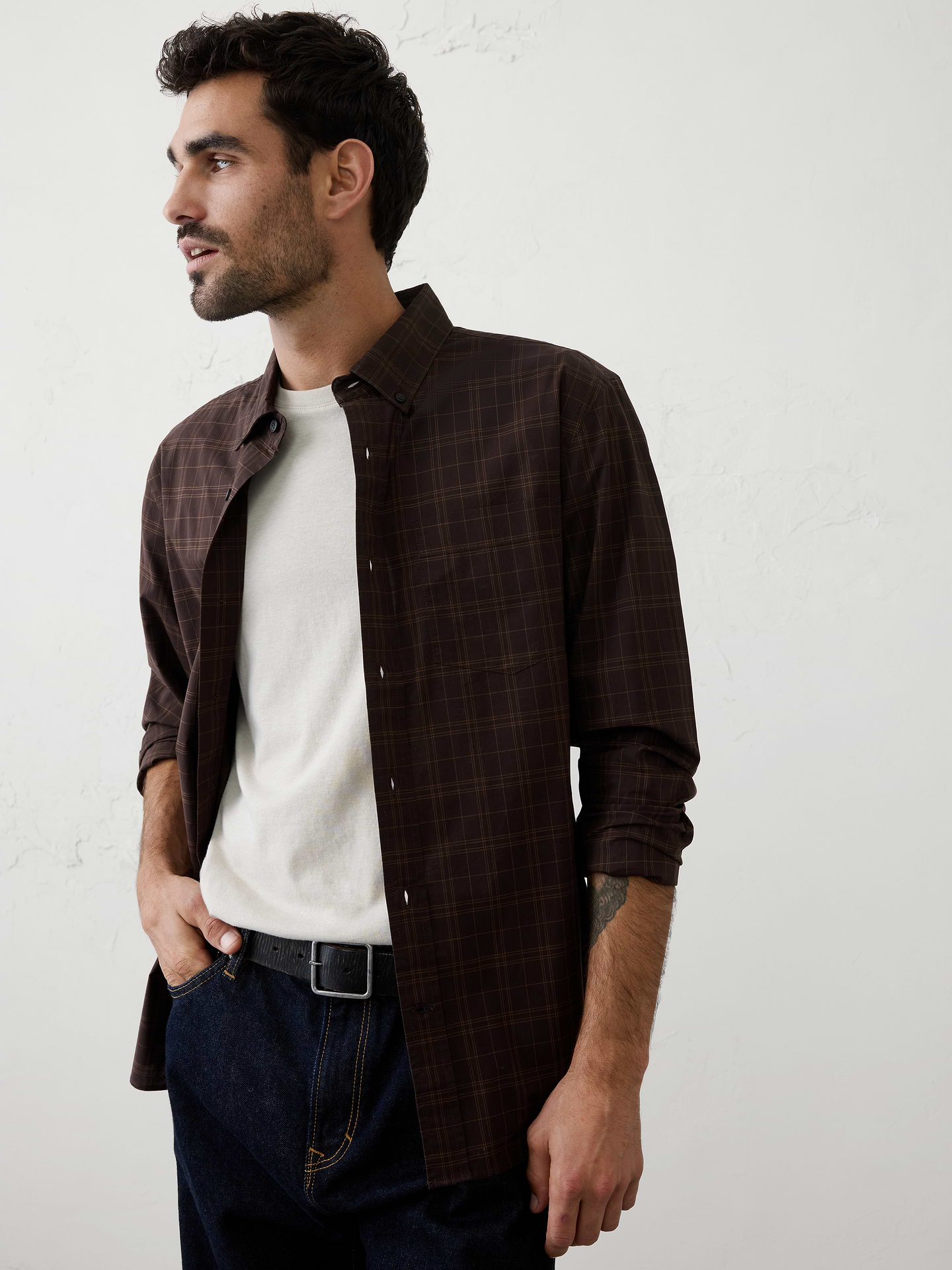 Image number 1 showing, Standard-Fit Softwash Cotton Shirt