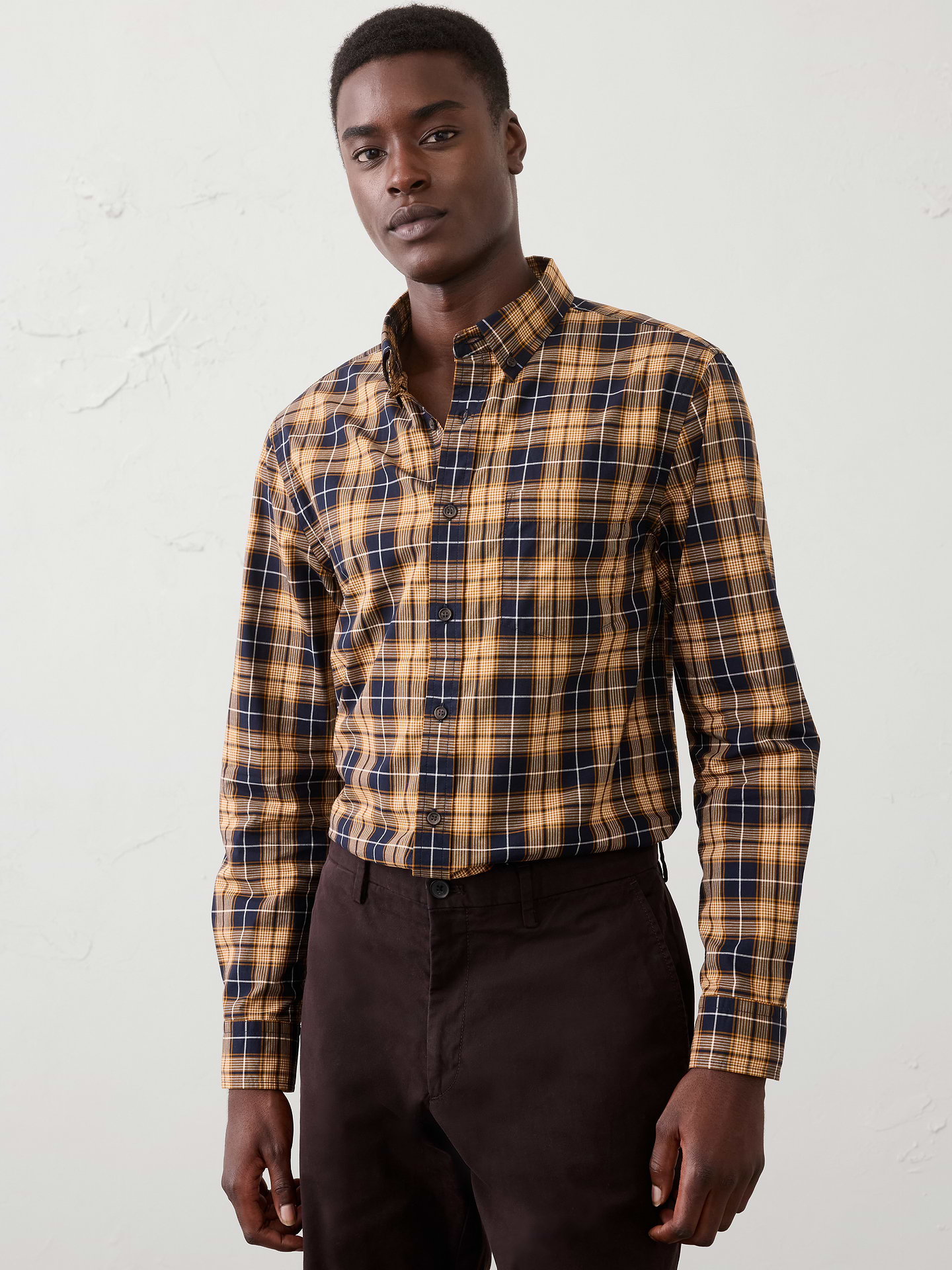 Image number 1 showing, Slim-Fit Softwash Cotton Shirt