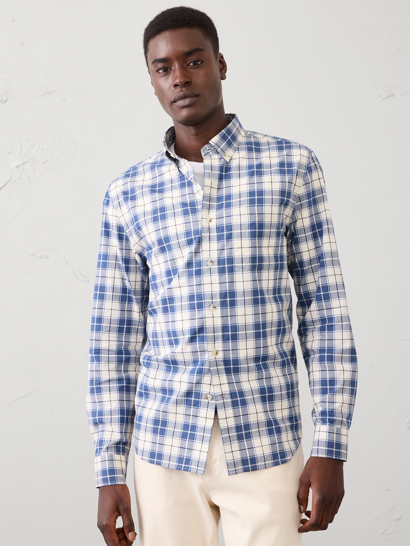 Image number 1 showing, Slim-Fit Softwash Cotton Shirt