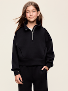 Image number 1 showing, Bounce Fleece Half-Zip Pullover Sweatshirt for Girls