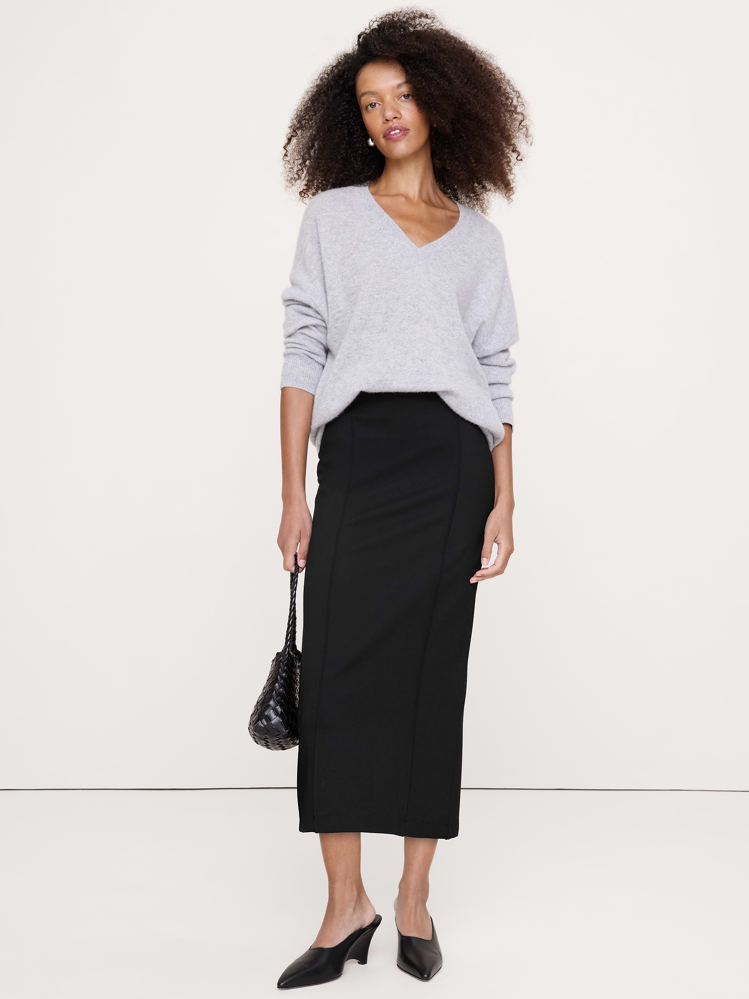 Banana Republic Ponte Pintuck Pencil Skirt INTERNATIONAL SHIPPING