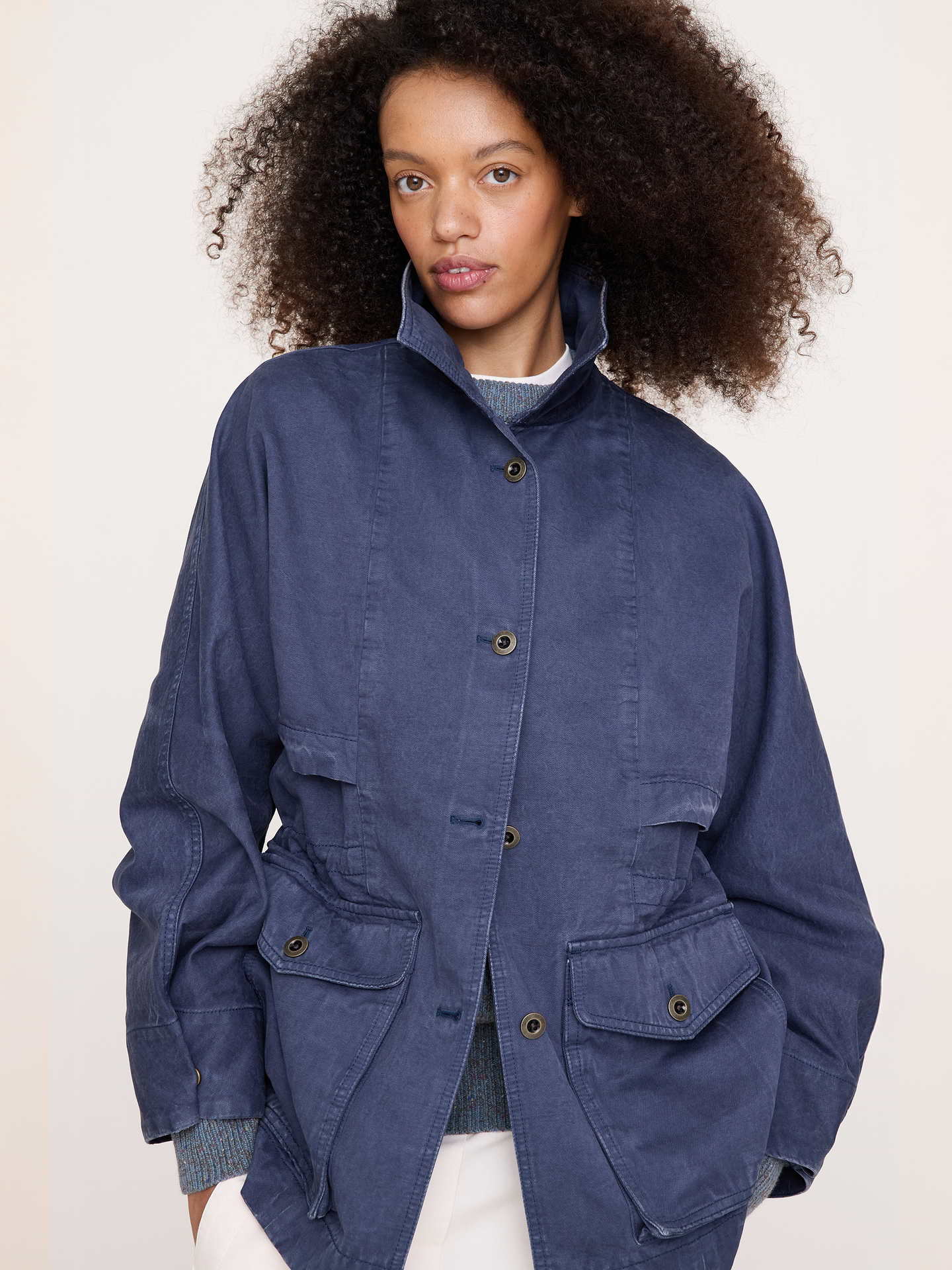 Image number 4 showing, Cinched-Waist Utility Jacket