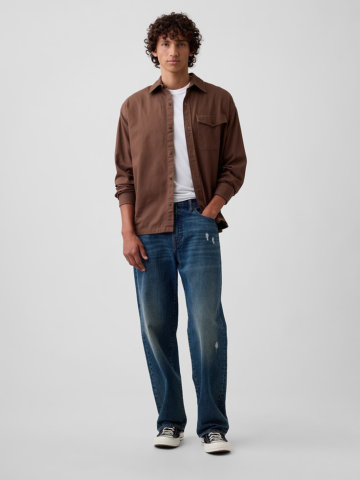 Image number 3 showing, Twill Shirt in Boxy Fit