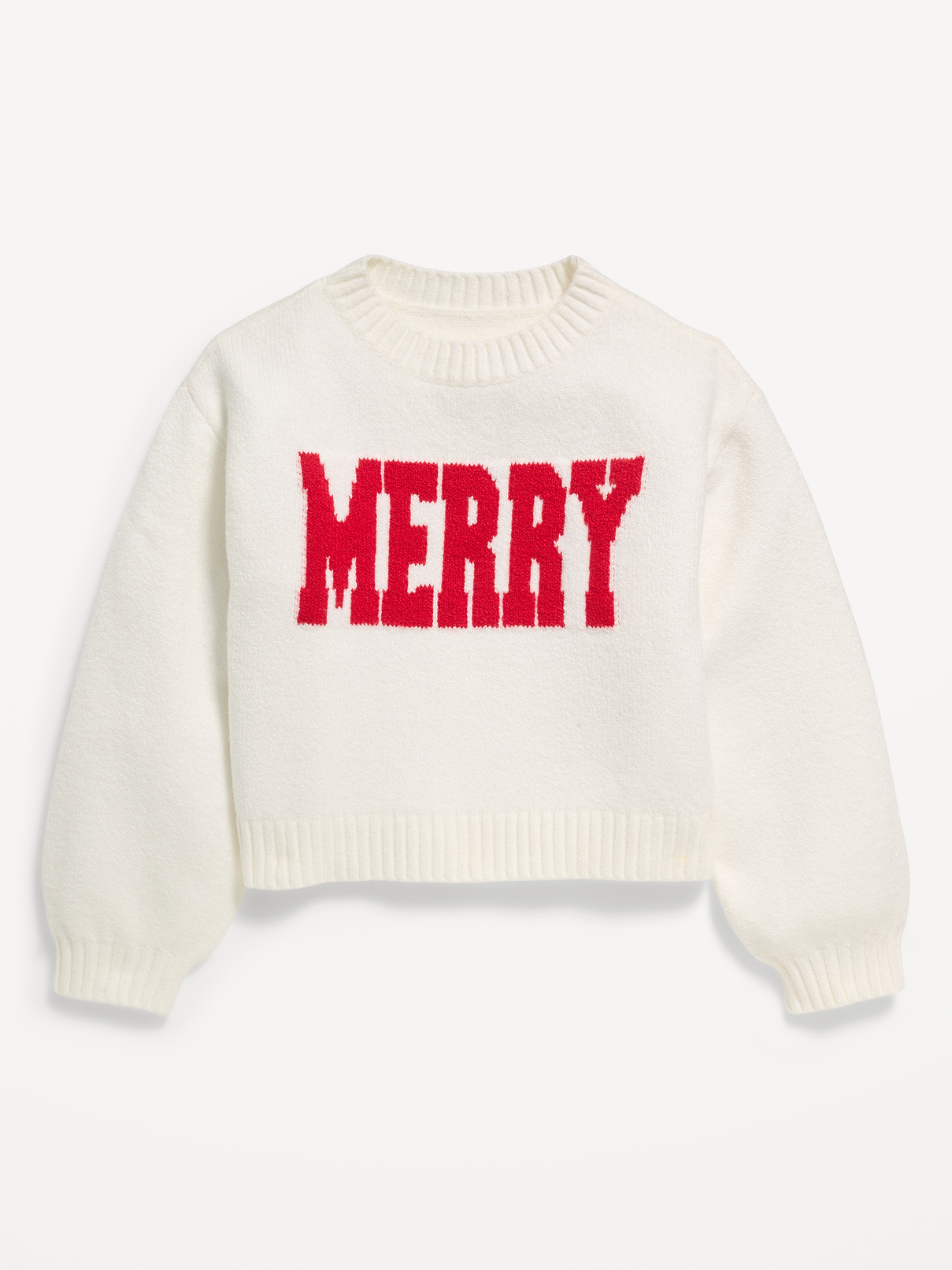 Image 2 of 3, SoSoft Long-Sleeve Graphic Sweater for Girls